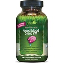 Irwin Naturals Good Mood Sleep PM - 54 lichid Soft-Gels - cu Melatonina și L-Theanin pentru odihnă și relaxare - 18 Serviri totale