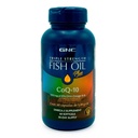 GNC Triple Putere Ulei de pește Plus CoQ10 Omega 3 Supliment, 1000mg EPA și DHA, 100mg CoQ10, Inima si sanatatea circulatorie, Plus Piele, comun, creier, și ochi, acoperite pentru a controla Burp-uri de pește, 30 Serviri