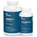 Dr. Tobias Omega 3 ulei de pește și vitamina D-3 promovează sănătatea generală - 3 luni de aprovizionare