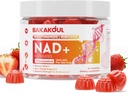NAD Gummies, Suplimentul NAD - Liposomal Nicotinamidă Ribozidă, Resveratrol, Querbetin, NAD Nicotinamidă Ribozidă Resveratrol 900 mg, NAD+ Supliment pentru bărbaţi şi femei, 60 gume 1 ambalaj