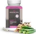 Vârfuri montane Nutriționale Permeable Gut Formula - Ajuta la protejarea stomacului & Intestinal Lining - Leaky Gut & Gastro Supplement suport - Supliment alimentar hipoalergic (90 capsule vegetariene)