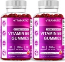 Vitamatic 2 Pachete Vitamina B6 100 mg Gummies 