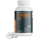 Bronson Vitamina B1 Rezistenţă suplimentară 500 MG potenţă mare non- GMO, 120 capsule