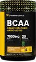 Primaforce BCAA Powder (Pineapple Mango) (30 Servings) - 7000MG 2:1:1 BCAAs, Post-workout Recovery Drink with Amino Acids and Real Salt for Men & Women