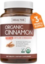 USDA Organic Pastile de scorțișoară Ceylon - Suplimentul de Scorțișoară Ceylon de mare potențial cu 1000 mg per Serving pentru suport antioxidant corp complet - Vegan non-GMO cGMP produs & laborator verificat (3 luni de aprovizionare)