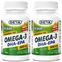 DEVA Vegan Omega-3 DHA-EPA 500MG 2-Pack 