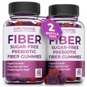 Atlantis Nutriție de zahăr Gume de fibre gratuite pentru adulți - 5G Supliment de fibre Formulat cu 5.4G Prebiotic Digestive Blend - Suporturi Sanatate Gut & Promoveaza Digestie sanatoasa - 2-Pack 120 Gumies