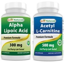 Cel mai bun natural alpha Acid lipoic 300 mg & Acetil L-Carnitină 500 Mg