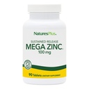 NaturasPlus Mega Zinc 100 mg eliberare susținută - 90 comprimate - vegetarian, gluten gratuit - 90 Serviri
