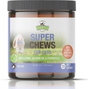 Strawfield Animale de companie Super Chews pentru pisici - Lysine, Probiotice, Omega 3 ulei de pește (Oil pătruns), Catnip - Suporturi Immune, Gut, Skin & Joint Health - 120 Hickory Bacon Somon și ficat aroma Softchews