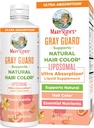 MaryRuth Organics Gray Guard Liposomal, susține culoarea naturală a părului, cu cupru și acid pantotenic, Sfântul Basil & plante tradiționale, Vitamina E & Vitamina B pentru sănătate generală, vârstele 18+, 15.22 Fl oz