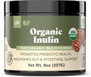 Pure Organic Inulin Powder Fiber Supplement - (Jerusalem Anghinare) Prebiotic Bulk Inulin Fiber Powder 8oz Digestion & Gut Health