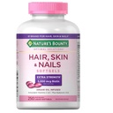Natura's Bounty Hair Skin and Nails 5000 mcg of Biotin - 250 comprimate filmate Extra Putere
