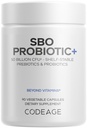 Codeage SBO Probiotice, 50 Miliarde CFU per servire, Multi Tren Pe bază de sol Organisme Blend și Organic Fermentate Botanic Blend, Perioada de valabilitate-Stabil, 90 capsule