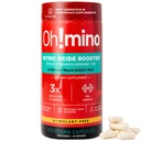Oh!mino L-Arginină Oxid de azot - supliment flux de sânge, oxid de azot Booster w/Beetroot Pulbere pentru energie, Focus, Rezistență, Clădire musculară - Pre & Post Workout (120-Count, 30 Servings)