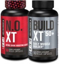 Fabrica Jacked N.O. XT supliment oxid de azot (90 capsule) & Construi XT 50+ Zilnic Constructor musculare (90 capsule) pentru creștere musculară, pompe, Vitalty, & recuperare