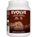 Evolve Plant Pe bază de proteine pulbere, ciocolată dublă, 20g Vegan proteine, lactate gratuit, fără arome artificiale, non-GMO, 3g fibre, Exclusiv, 2 Pound (Packing May Vary)