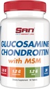 SAN Premium Glucosamine Chondroitin cu complex MSM pentru suport comun - Formula naturală pentru articulații sănătoase și mobilitate. 30 Serviri