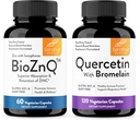 Suplimentul de zinc Sandhu cu Ionophores cu absorbţie superioară & Querbetin cu Bromelain 1000mg Per Serving Bioflavonoids Supliment Complex