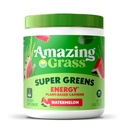 Verdele de iarbă uimitor blend energie: Smoothie Mix, Super Greens pulbere și plante pe bază de cofeină cu Matcha Ceai verde și sfeclă root pulbere, pepene verde, 30 Serviri (Packing May Vary)