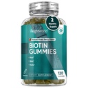 GreutateWorld Biotin Gummies pentru păr, piele & unghii 5000mcg - 120 Conte (60 de serviri) - Suplimente de biotină pentru femei și bărbați - Berry amestecat naturale aroma Biotin Gummy - Vegetarian & Third-Party testat