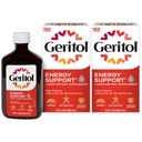 Geritol lichid Vitamina si Suplimentul de fier, Suportul energetic, Contine mare potenta B-Vitamina si fier, Degustare placuta, Usor de inghitit, Fara indulcitori artificiali, Non-GMO, 12 Oz, 2 Pack