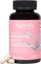 Hyland's Easy Morning Multivitamine Prenatale şi Digestive Health and Morning Backness Relief, 60 Vegan Capsule cu Folate, Choline, Zinc, Ginger Root, Prebiotice şi Algae DHA
