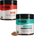 FreshCap Ciuperci Stress Bundle (Pudră Reishi și Ultimate Mushroom Complex Powder)