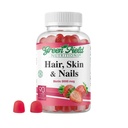 Greenfield Nutriții - Halal Biotin Gumies Vitamina pentru păr, piele și unghii, susține metabolismul gras, creșterea părului, unghii puternice și piele curată, Gelatină gratuit, non-GMO, și gluten gratuit - 90 Gume