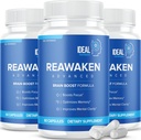 Rewaken Creier Boost Supliment pentru memorie avansat Formula (3 ambalaj - 180 capsule)