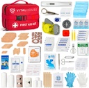 346 Piece Kit de prim ajutor Supraviețuire - Professional Waterproof Trauma Medical Kit pentru Urgente, Ideal pentru Home, Office, Car, Travel, Outdoor, Camping, Drumeții - Pungă portabilă de provizii de urgență