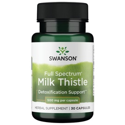 Swanson Full Spectrum Milk Thistle 500 Milligrame 30 Capsule