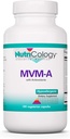 Nutricologie MVM-A Supliment - Multivitamine pentru bărbaţi şi femei, cu fier, vitamine zilnice, pentru adulţi, potenţă ridicată, Biodisponibile, Capsule vegetariene - 180 Conte