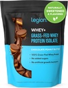 LEGIUNEA Whey+ Proteine Whey Izolat de la Vaci Fed Iarba - Whey Proteine Izolate Pulbere scăzut Calorie, Non-GMO, Zahar gratuit, Lactoză și gluten liber, toate pulbere de proteine naturale pentru bărbați și femei (30 Serviri)
