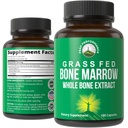Performanță maximă Iarbă Fed Bone Marrow - Total Bone Extras Supliment 180 Capsule Superfood Pastile bogate în colagen, vitamine, și aminoacizi. de la Bone Matrix, Marrow, Cartilage. Comprimate ancestrale
