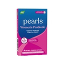 Natura's Women's Probiotic Pearls, Supports Vaginal and Digestive Health*, 1 Billion Live Cultures, Protects Against Ocazional Blooting & Constipație*, Easy-to-Swallow Softgels, 30 Count