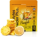 PulbereVitamina Electroliti Pulbere Plus (50 Serviri) Tangerine Ananas Electrolit Pulbere 0 Calorie Keto, 0 Zahăr, Nu Maltodextrin, 1000mg Potasiu,120mg Calciu,120mg Magneziu, Pulbere de hidratare