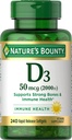 Vitamina D Bounty D 2000 UI Softgels