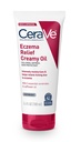 CeraVe Eczema Relief Creamy Body Oil, Eczema Calmare Crema cu fulgi de ovăz coloidal și ulei de șofrănaș pentru piele uscată & Mâncărimi de piele, Steroizi gratuit & Paraben gratuit, 3.4 Ounce