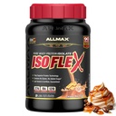 Allmax Nutrition ISOFLEX Izolat de proteine, Caramel Macchiato - 2 lb - 27 Grams de proteine per scoop - Zero Fat & Sugar - 99% Lactoză Free - Gluten Free & Soy Free - Aproximate 30 Serviri