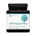 Youtheory Ashwagandha - 1000 mg - Energie, Somn, Stres & Cortisol Supplement - Adaptogene Herbal Blend cu Organic KSM-66 Ashwagandha & Ginger - 60 capsule vegetariene (30 de zile de aprovizionare)