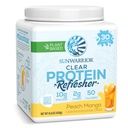 Sunwarrior clar pulbere de proteine de plante-Bază amestec de apă, Vegan și răcoritoare Proteina si Hidratare Supliment 10g per servire Peach Mango aroma 420g Tub 30 Serviri