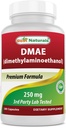 Cele mai bune Naturale DMAE Supliment 250 mg 180 capsule - Dimetilaminoetanol Bitartrat