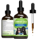 Pet Wellbeing Comfort Gold pentru câini - Suporturi Confort fizic canin, Circulație sănătoasă, Corydalis, Turmeric - Suplimentul vegetal veterinarian-Format 4 oz (118 ml)
