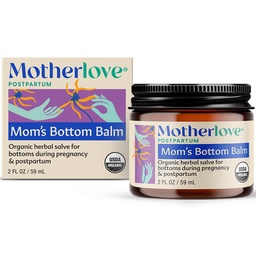 Motherlove Mama's Bottom Balm (2 oz) Organic Herbal Salve w/Witch Hazel for Bottoms in timpul sarcinii si postpartumului