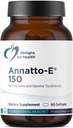 Design-uri pentru sănătate Annatto-E 150mg Tocotrienols - DeltaGold Vitamina E Supliment complex cu Delta + Gamma Tocotrienols - Cardiovascular, Aging Sanatos + Suport Antioxidant - Non-GMO (60 Softgels)