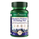 Produse de puritate Probiotic de afine B12 Energie Melt clinic Probiotic - Afine organice, Methylcobalamină B-12-30 Melts