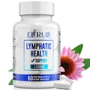 Supliment de suport limfatic, Suplimente de drenaj limfatic cu Dandelion, Burdock, Echinacea, Lemon & More, Limph System Support pentru bărbați și femei 60 Capsule