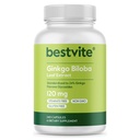 BESTVITE Ginkgo Biloba 120mg (240 capsule) - Fără Stearate - Fără OMG-uri - Fără gluten - standardizate la 24% Glycoside Ginkgo Flavone