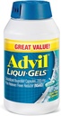 Advil Liqui-Gels Durere Reliever şi Reductor Febră, Durere Medicina pentru adulţi cu Ibuprofen 200mg pentru dureri de cap, dureri de spate, dureri menstruale şi dureri articulare de relief - 200 capsule umplute cu lichid